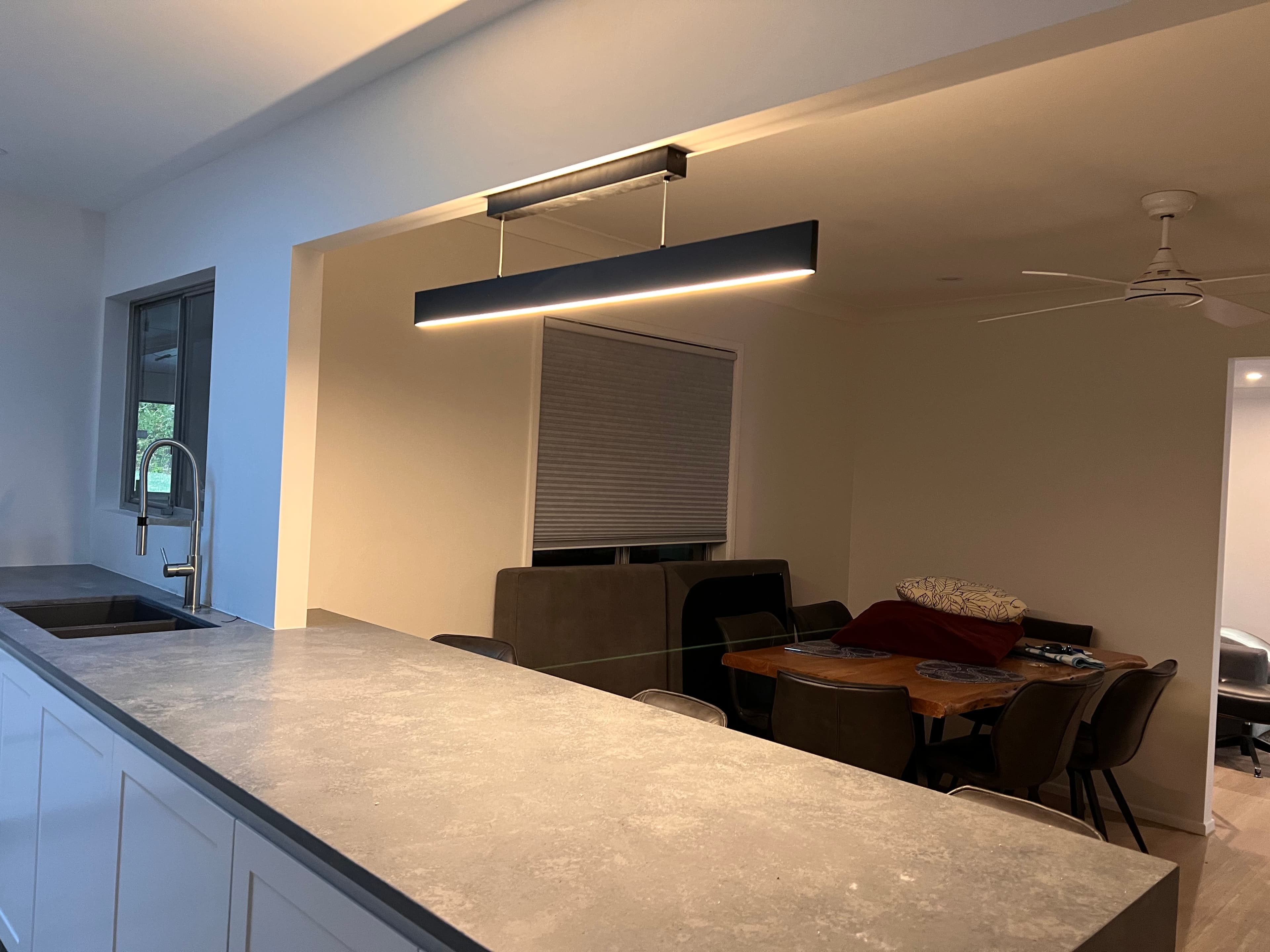 Kitchen pendant light installation