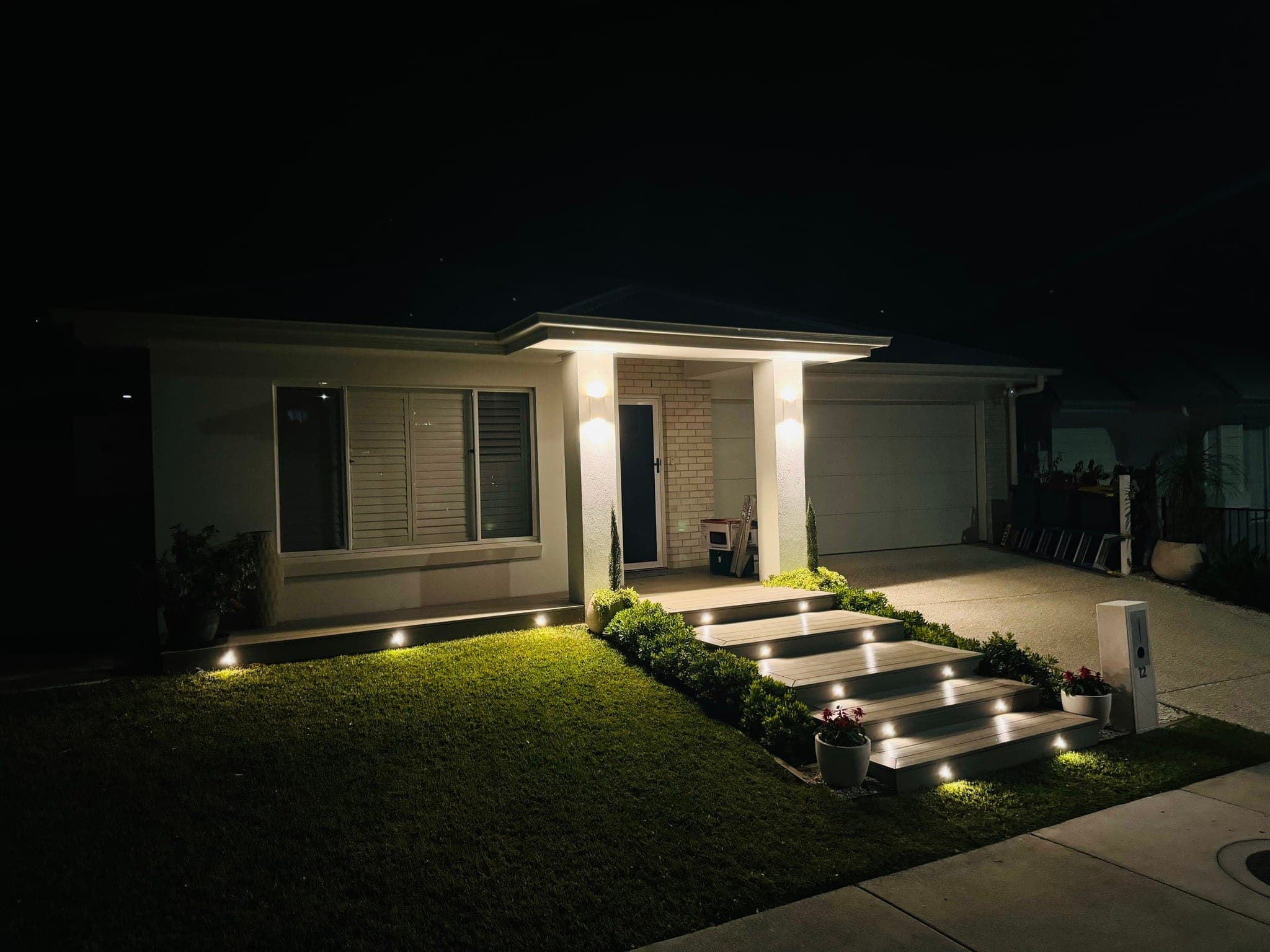 Exterior architectural lighting by DY Electrical Services